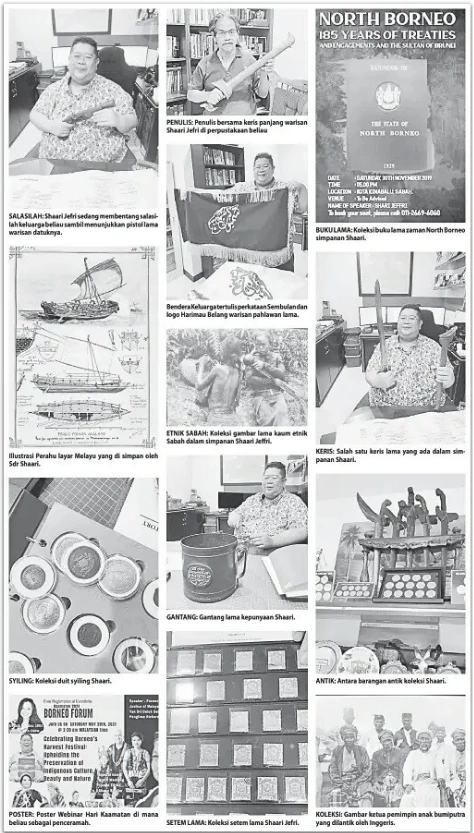 Illustrated Utusan Borneo feature about Shari Jeffri