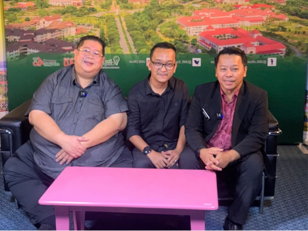 Participants seated together after the interview