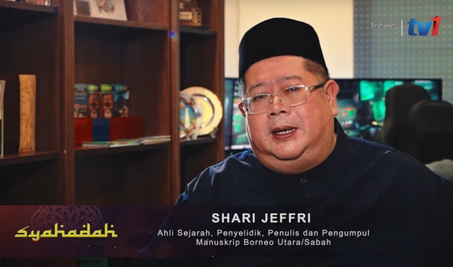 Shari Jeffri in a still from the RTM documentary Syahadah
