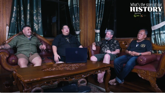 Participants seated for the podcast recording