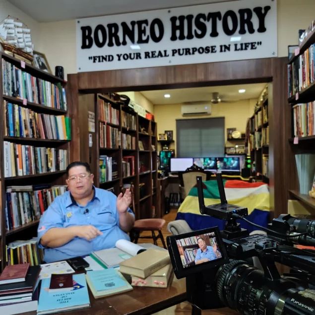 Shari Jeffri seated for the documentary recording