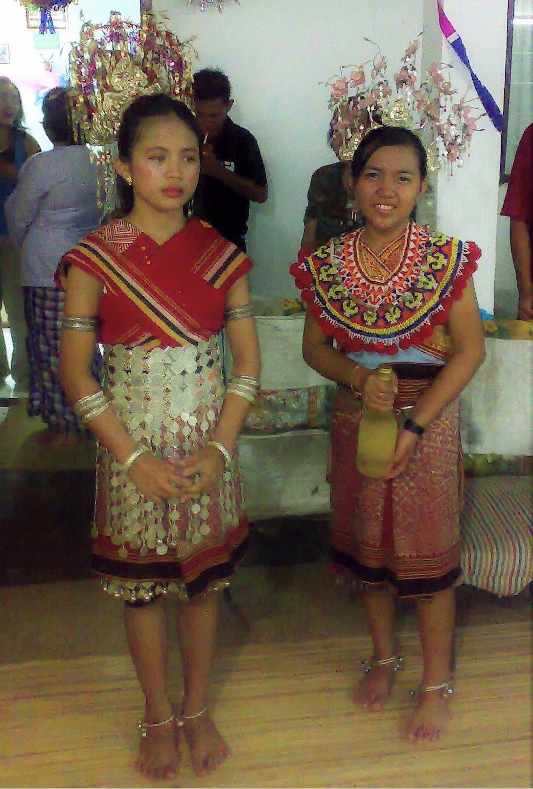 Iban festive attire at a Gawai celebration in Debak, Betong, Sarawak