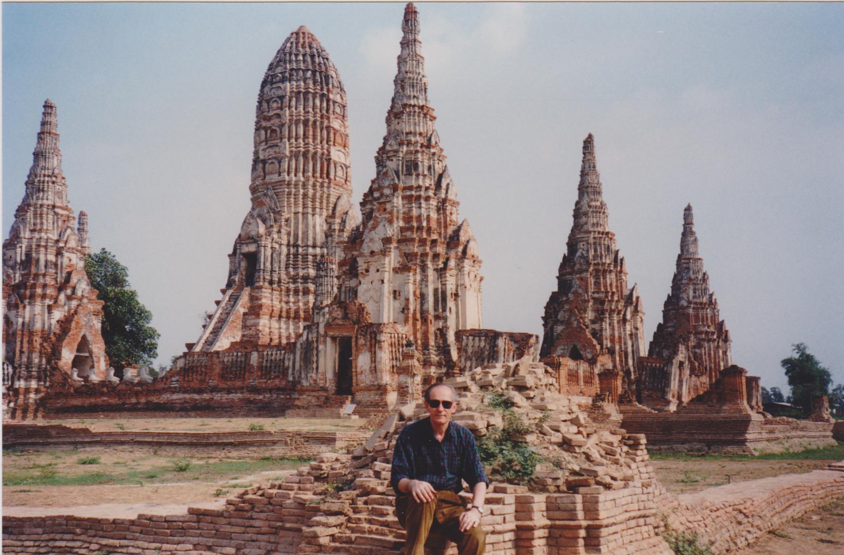 Wat Chaiwatthanaram in Ayutthaya, photographed in 1996